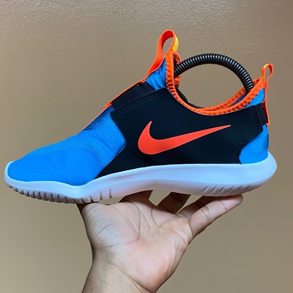 Nike Flex Runner “Blue Black Yellow Infrared” Women’s Running Sneakers” Size 7.5 - Picture 5 of 16